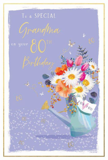 Picture of WISHING YOU A HAPPY 80TH BIRTHDAY GRANDMA CARD